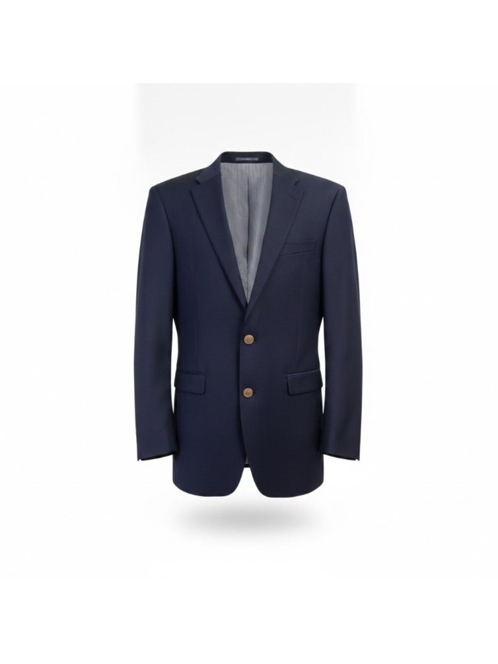 Mens Navy Dress Blazer Jacket Gold Buttons Classic Formal Lined Size L40